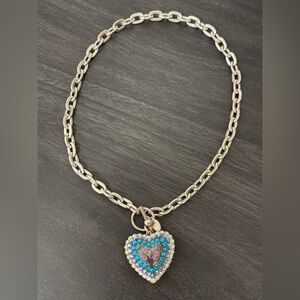 Tarina Tarantino Swarovski Heart Toggle Necklace